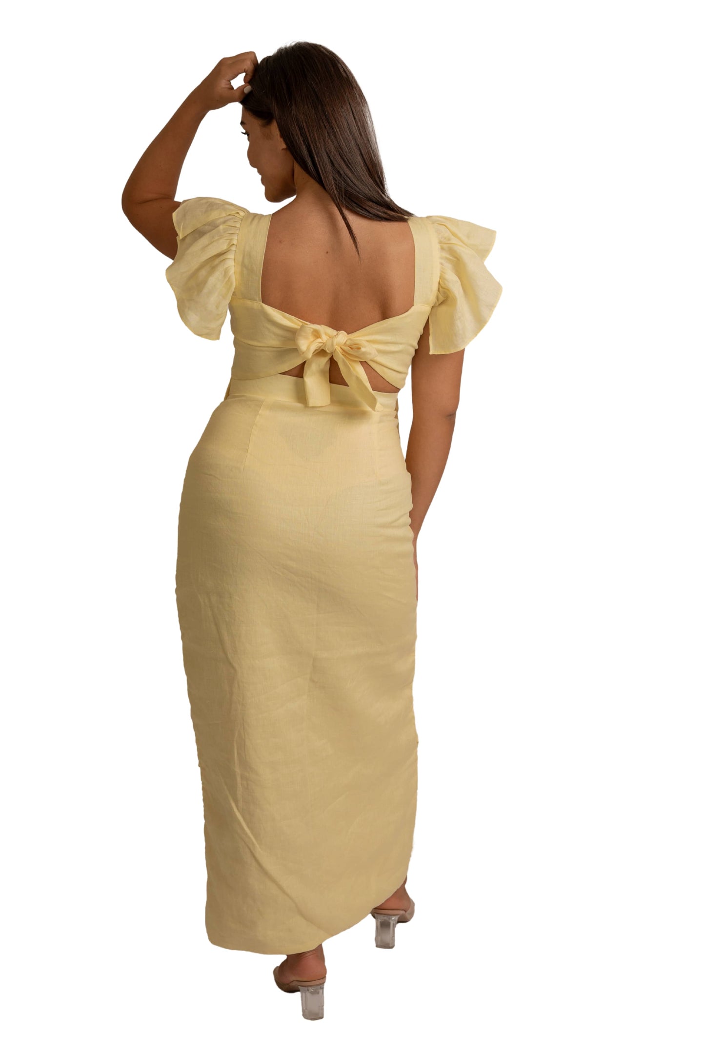 Blossom Yellow Linen Co-Ord Set