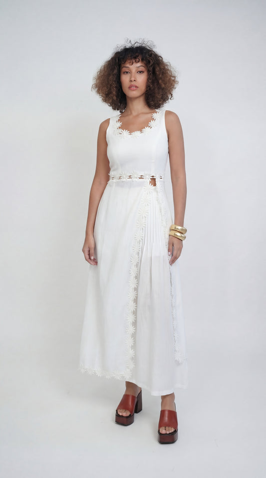 Margot White Linen Co-ord Set