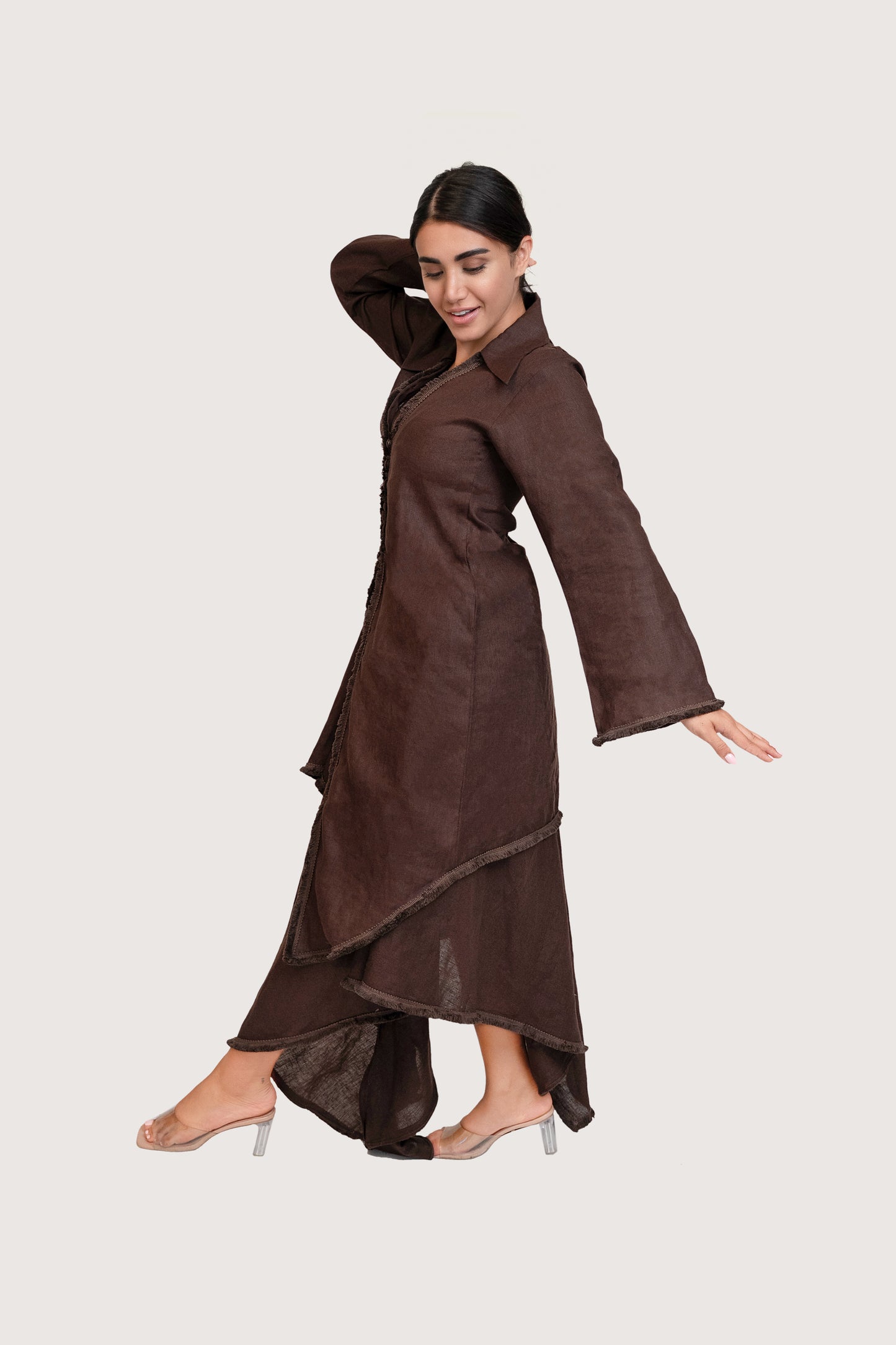 Espresso Asymmetrical Brown Skirt