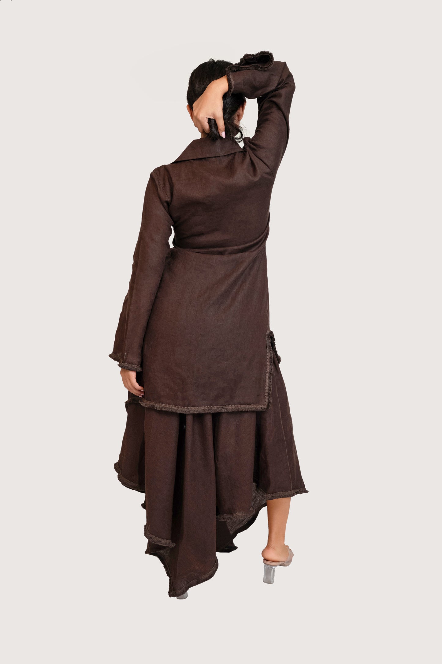 Espresso Asymmetrical Brown Skirt