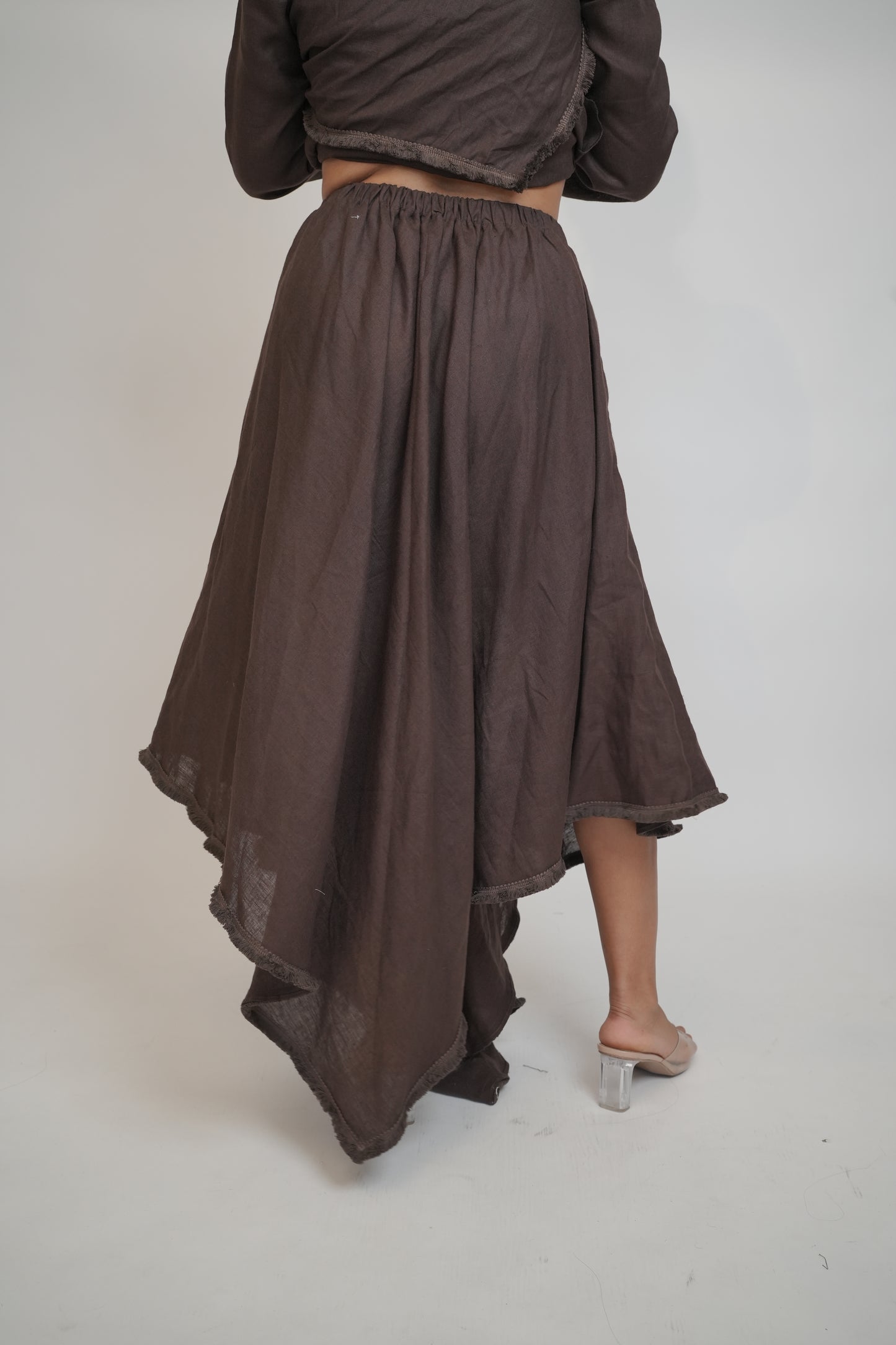 Espresso Asymmetrical Brown Skirt