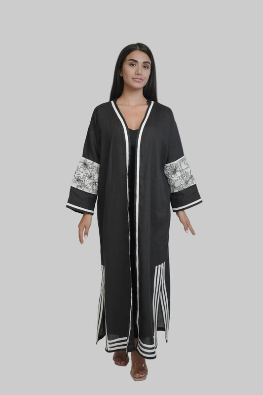 Aaliyah Black Abaya Shrug