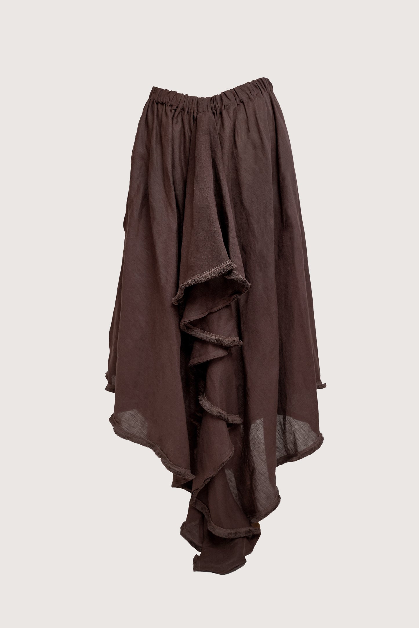 Espresso Asymmetrical Brown Skirt