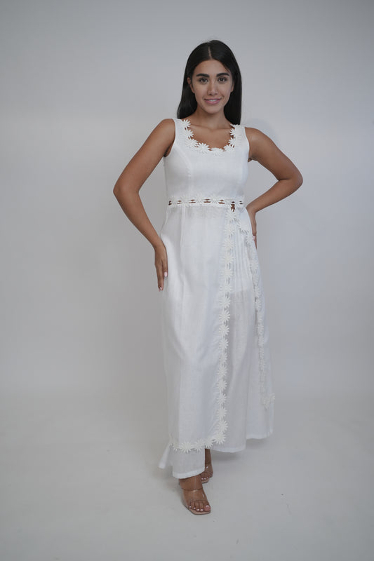 Margot White Linen Co-ord Set