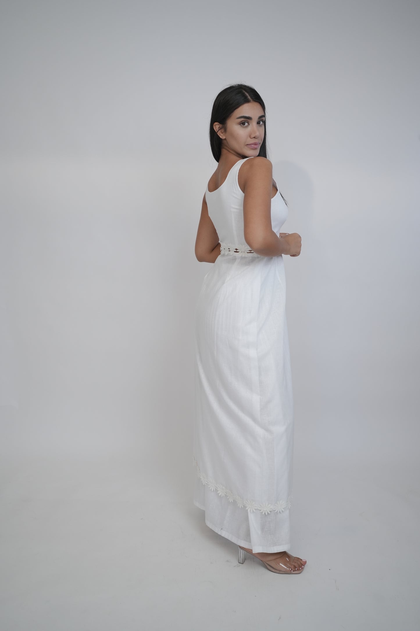 Margot White Linen Co-ord Set