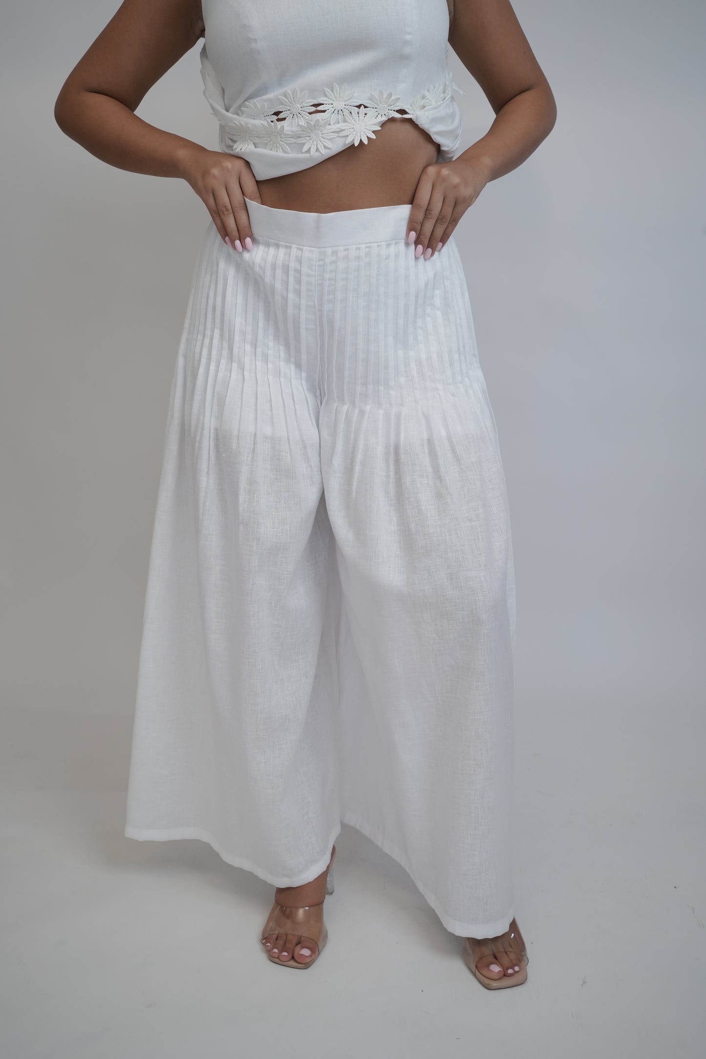 Margot White Linen Co-ord Set