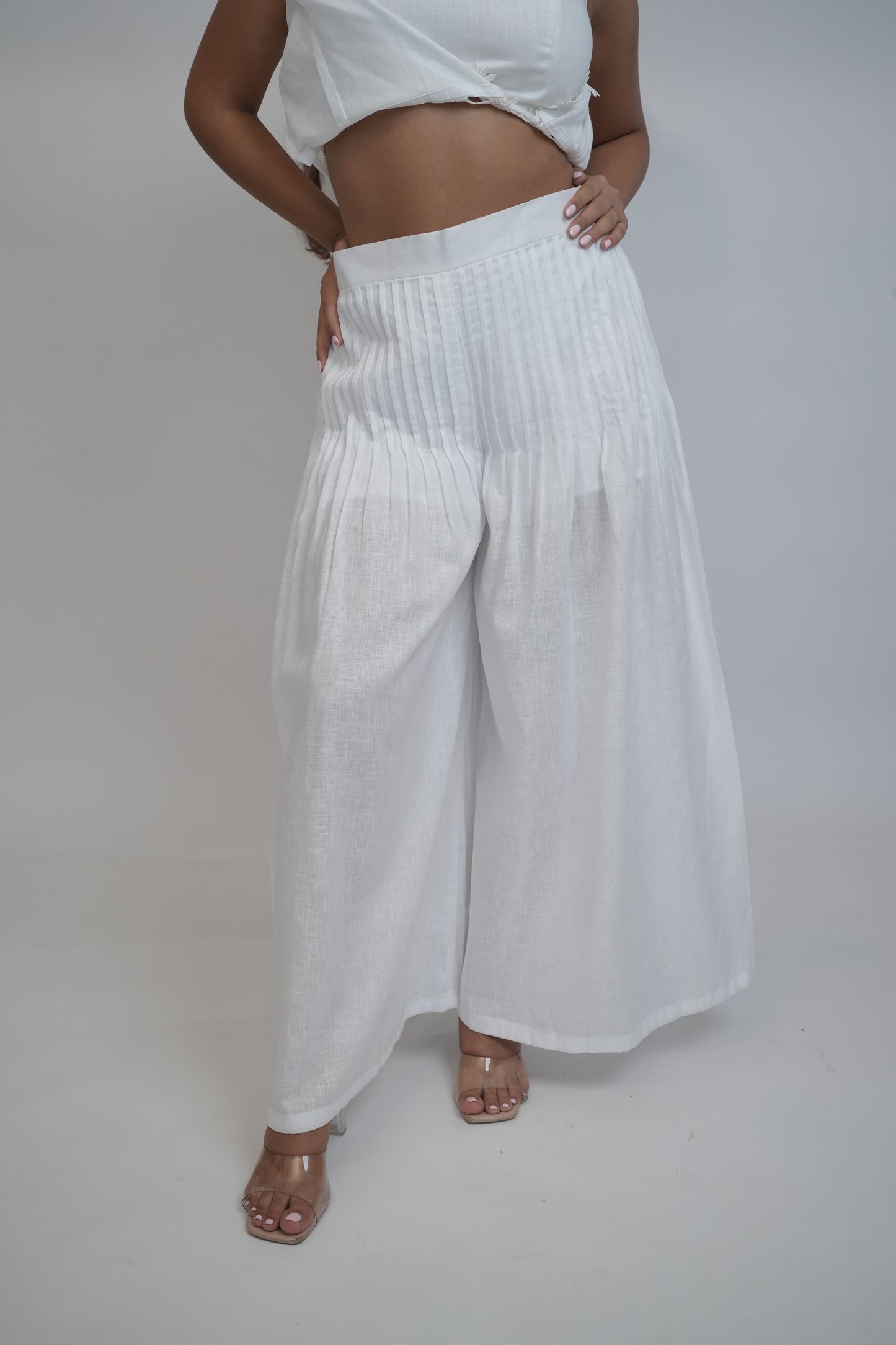 Margot White Linen Co-ord Set