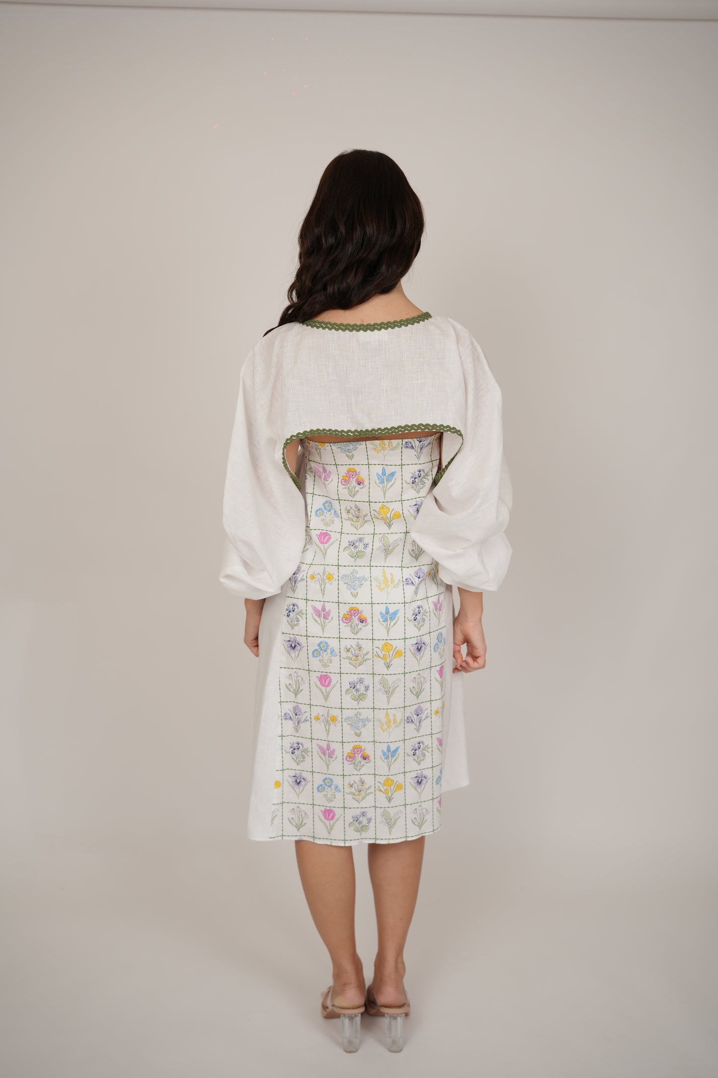 Poppy White Floral Short Dress