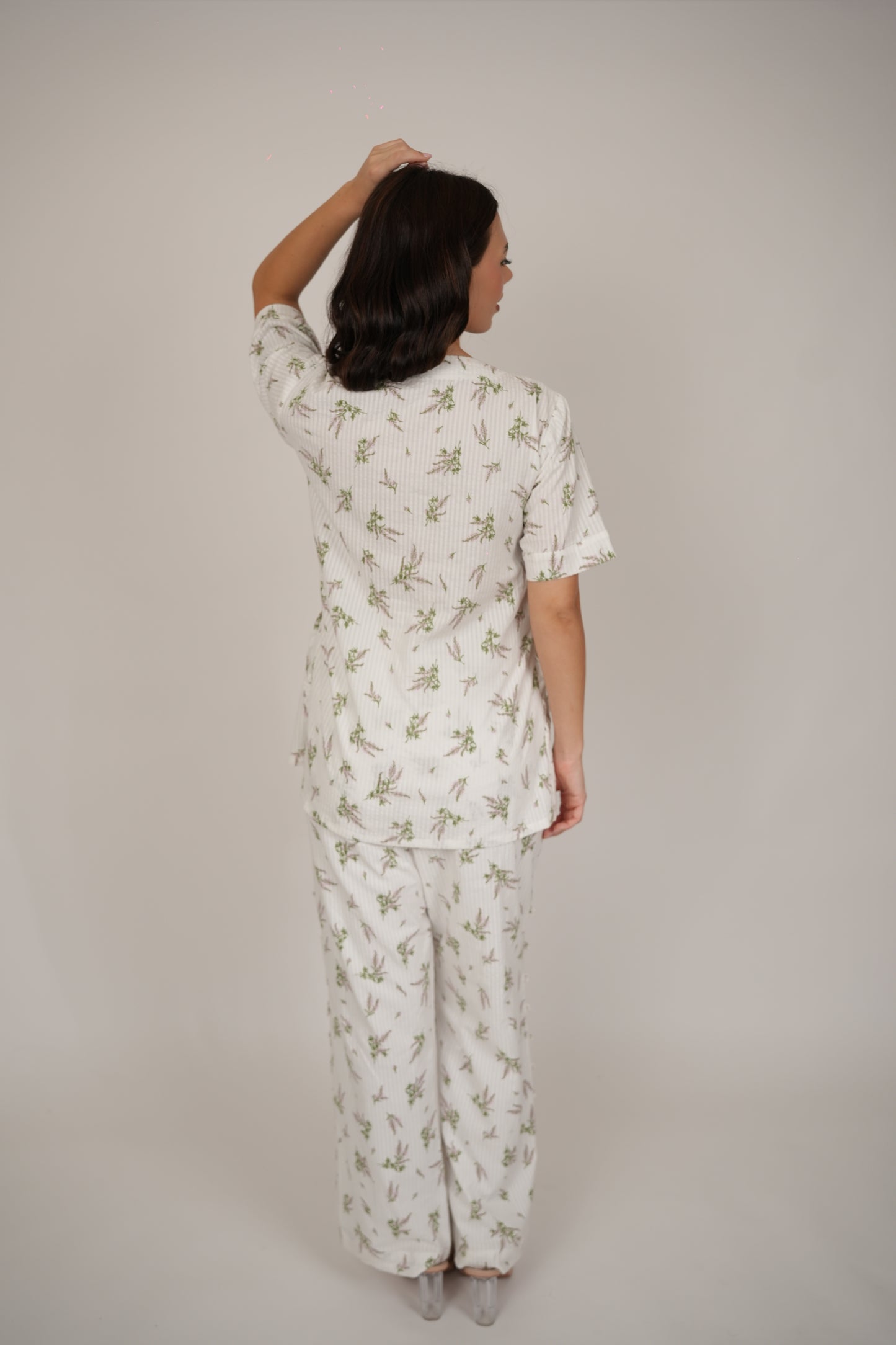 Aster Floral White Top/Shirt