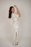 ASTER WHITE FLORAL CO-ORD SET