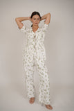 Aster Floral White Top/Shirt