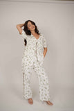 Aster Floral white Trouser/Pant