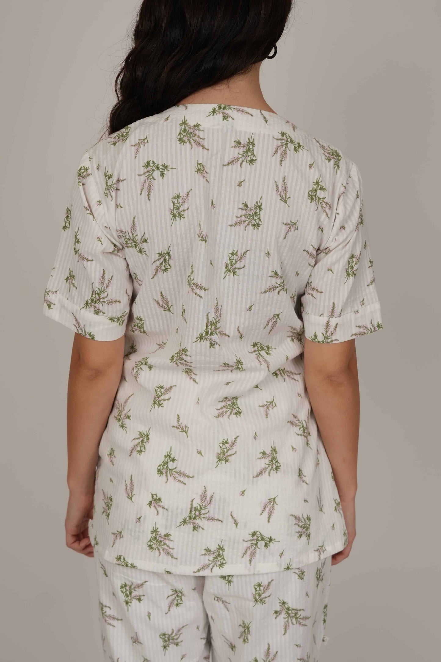 ASTER WHITE FLORAL CO-ORD SET