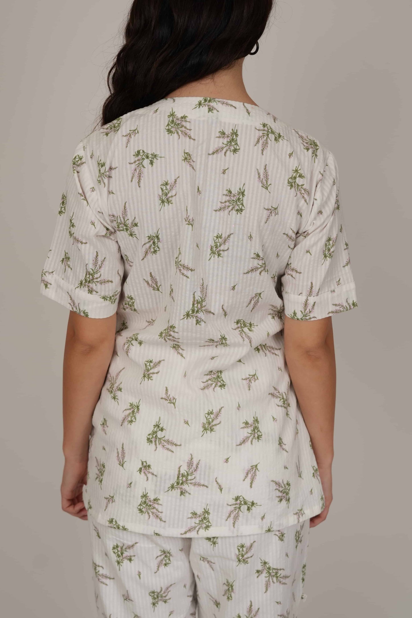 Aster Floral White Top/Shirt