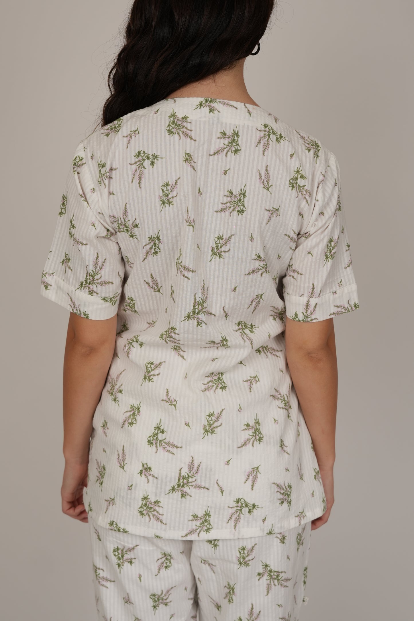 ASTER WHITE FLORAL CO-ORD SET