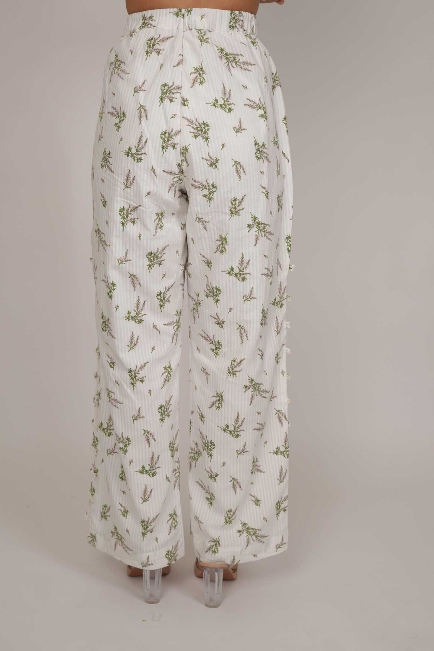 ASTER WHITE FLORAL CO-ORD SET