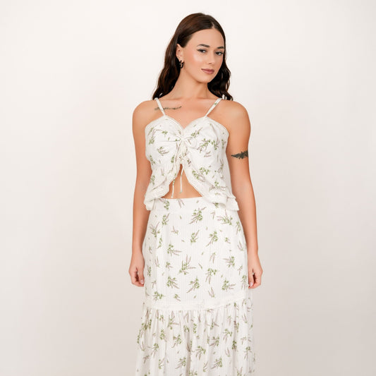 Flora White Floral Set