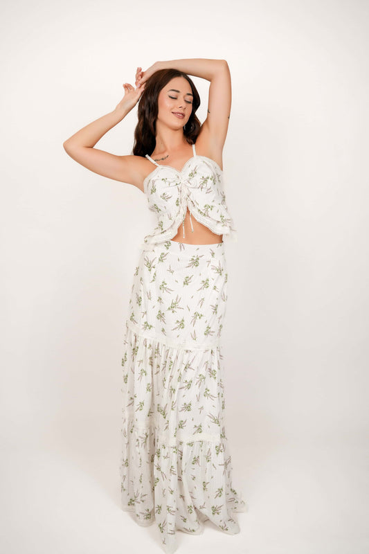Flora White Floral Set