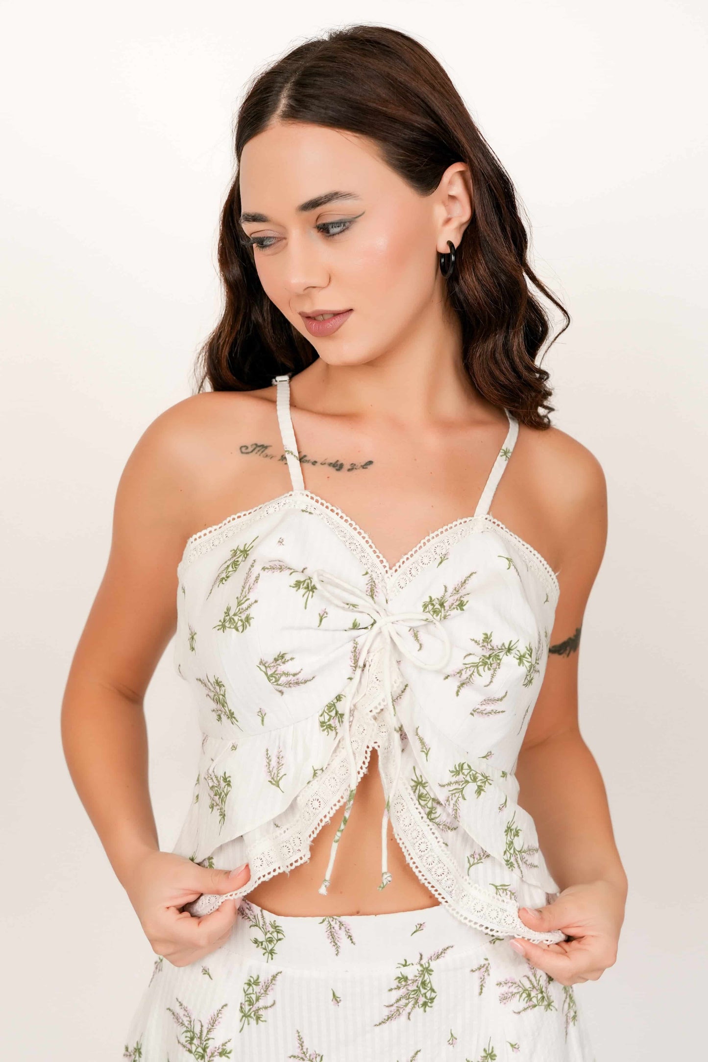 Flora White Floral Top
