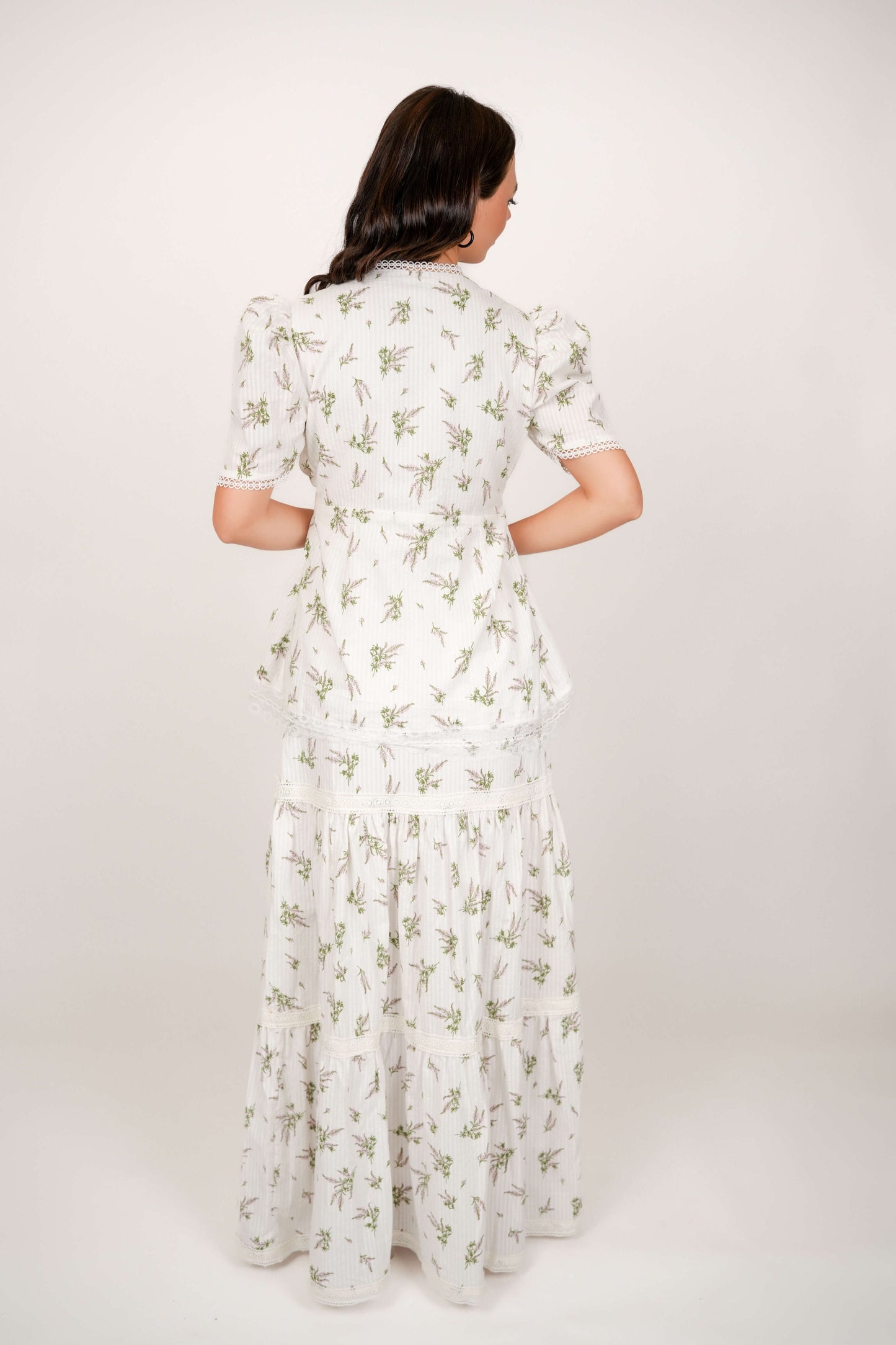 Iris White Floral Top