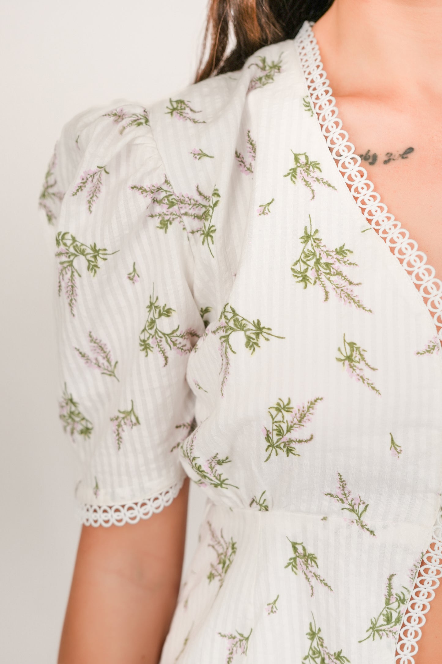 Iris White Floral Top