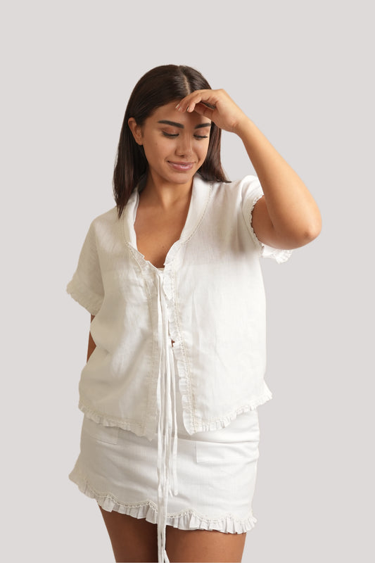 Mogra White Co-Ord Set