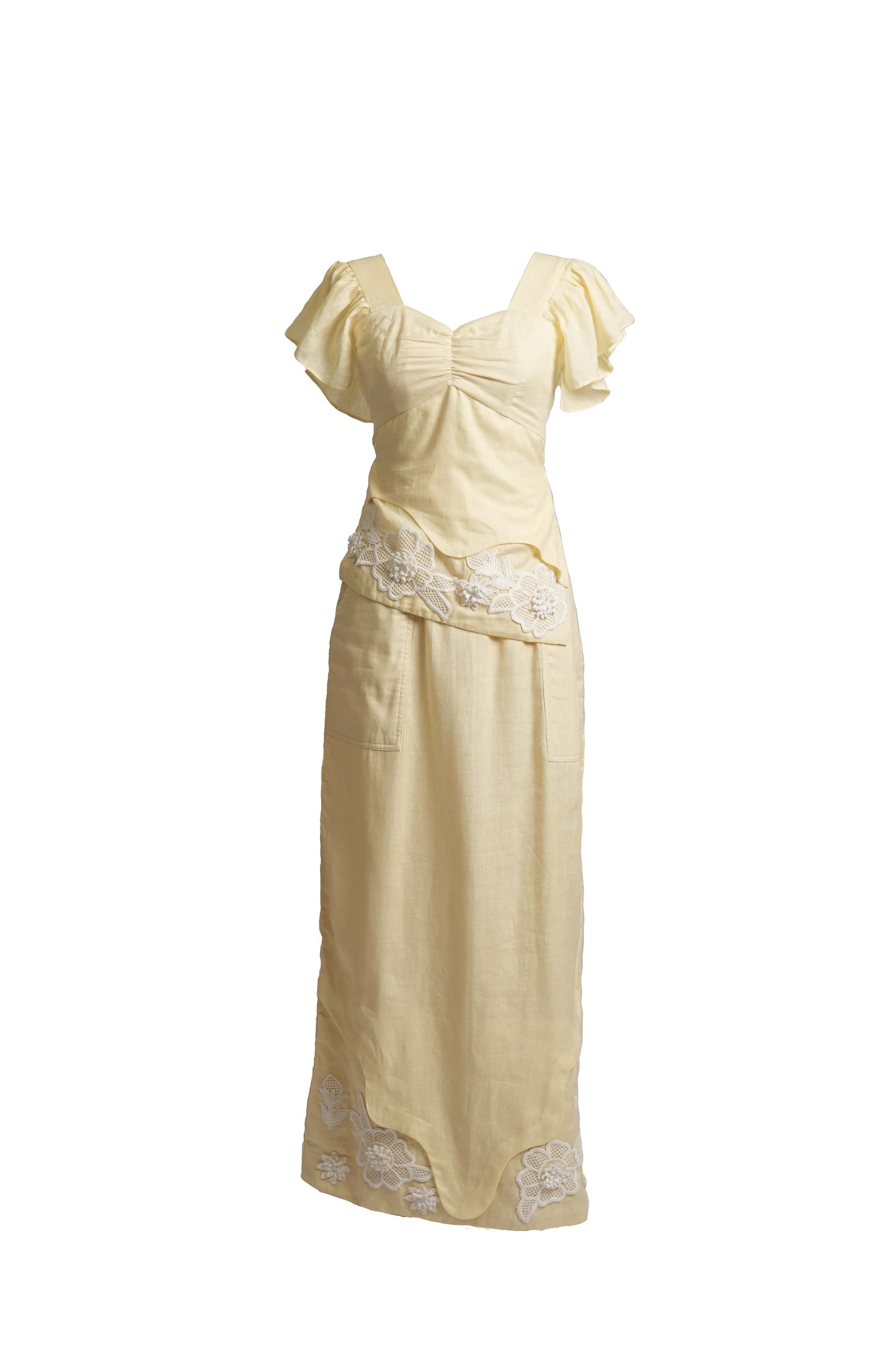 Blossom Yellow Linen Co-Ord Set