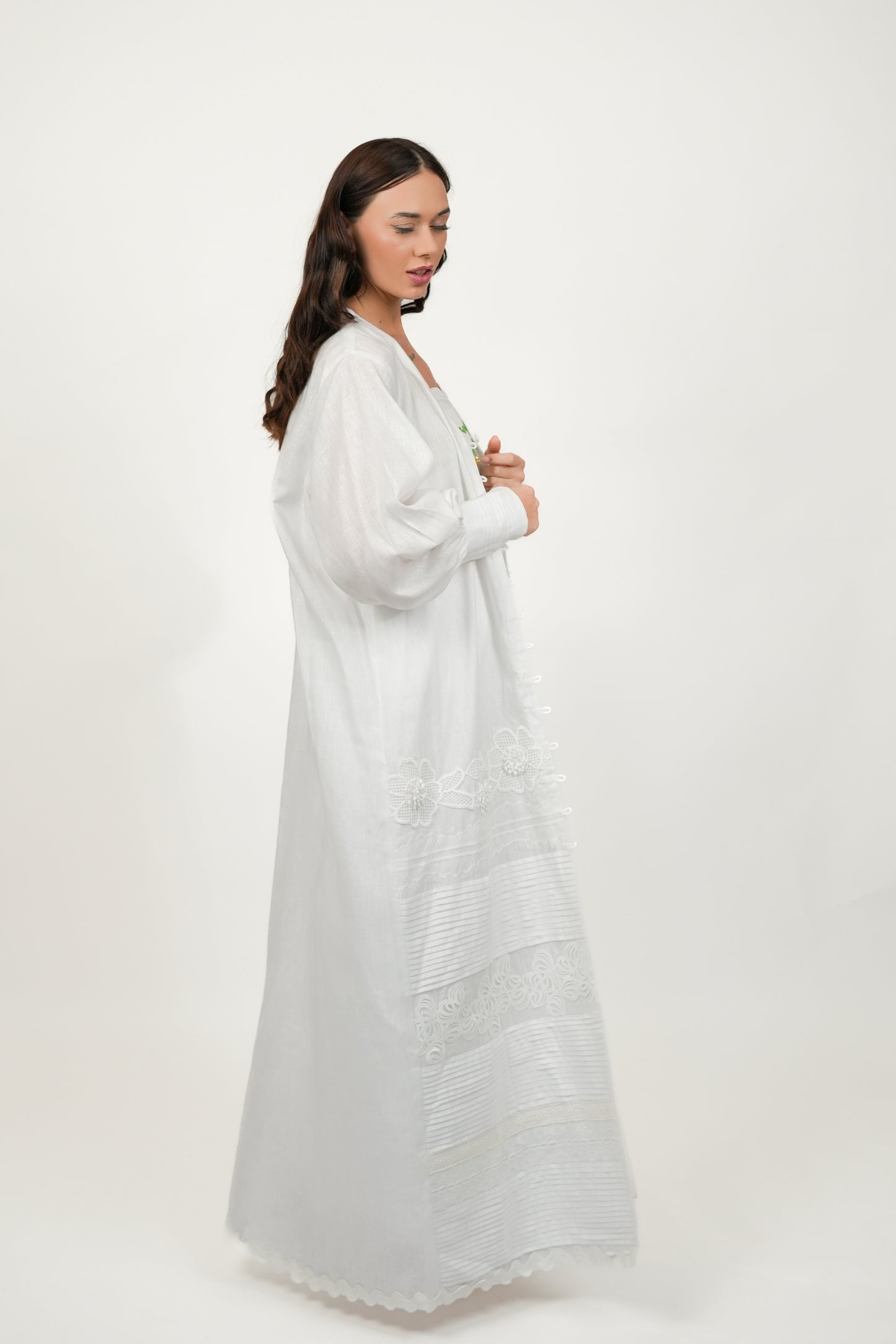 Pearl White Kimono