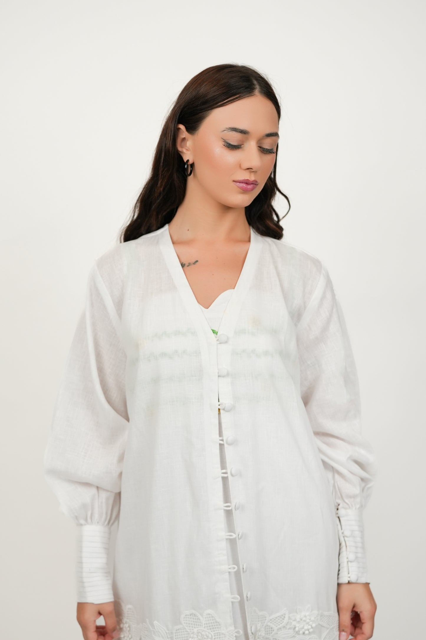 Pearl White Kimono