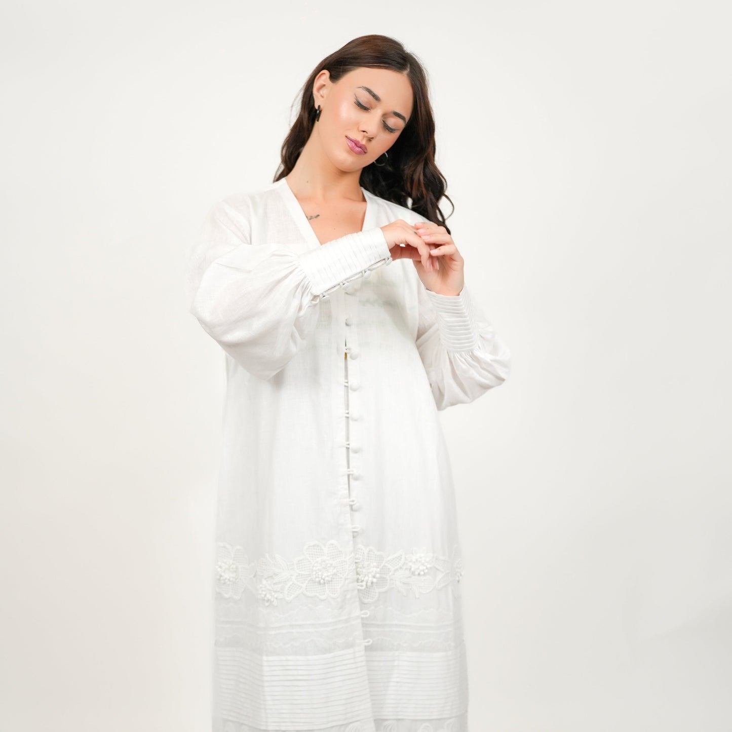 Pearl White Kimono