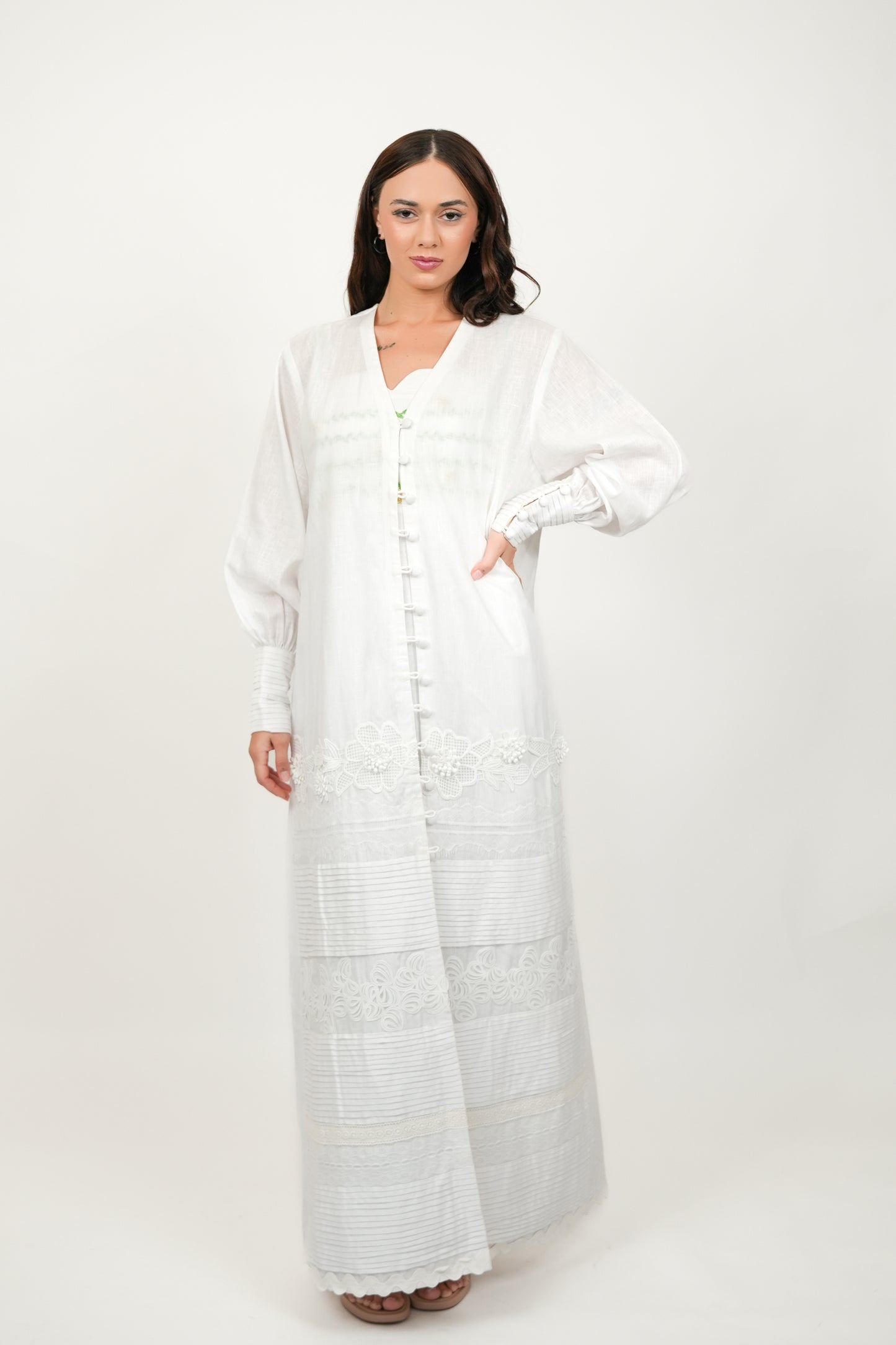 Pearl White Kimono