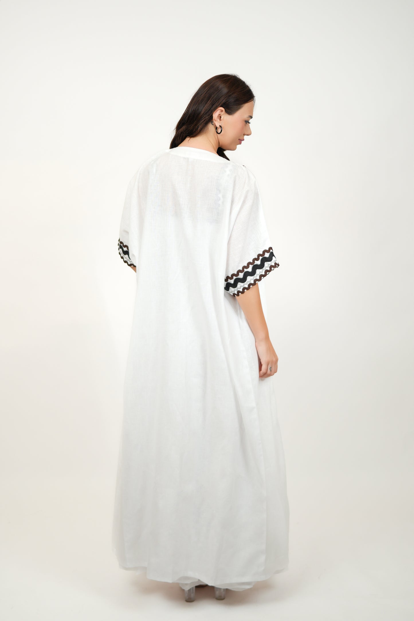 Coral White Kimono