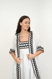 Coral White Kimono