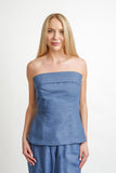 SAMANTHA BLUE TOP