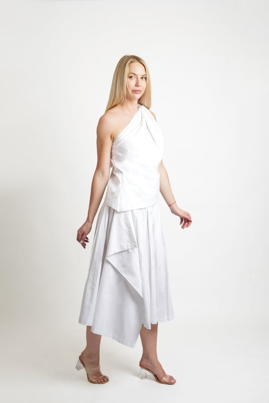 RACHEL WHITE DETACHABLE CULOTTE