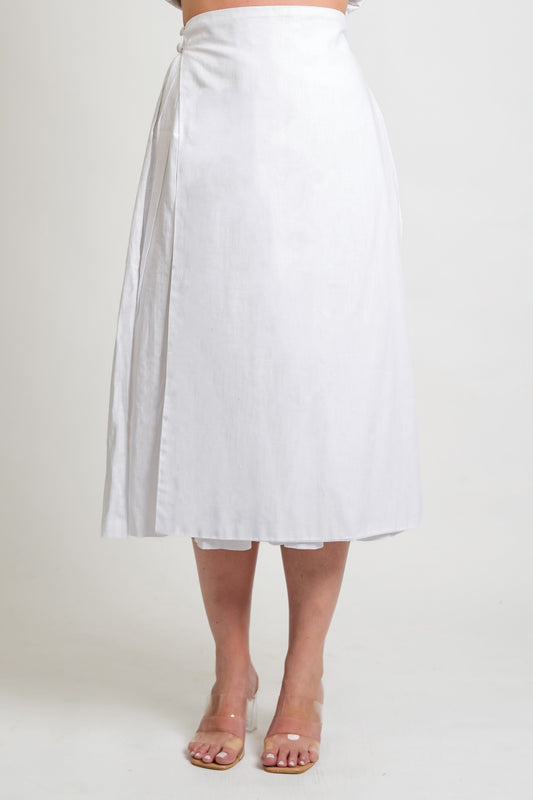 RACHEL WHITE DETACHABLE CULOTTE