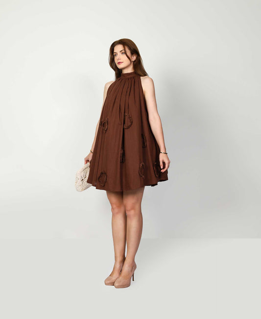 SCARLETT BROWN DRESS