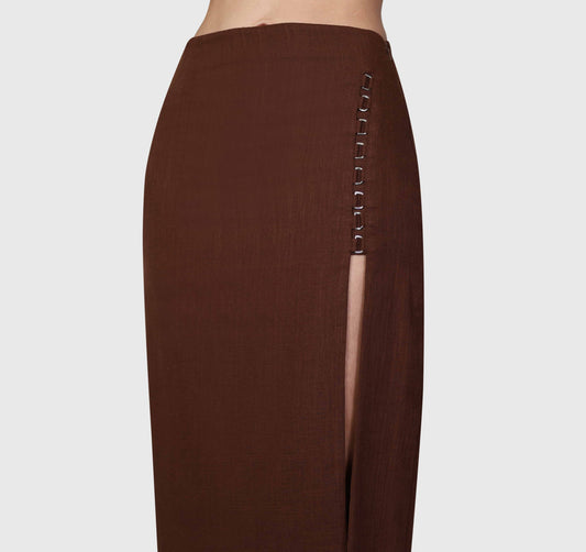 VERONICA BROWN SKIRT