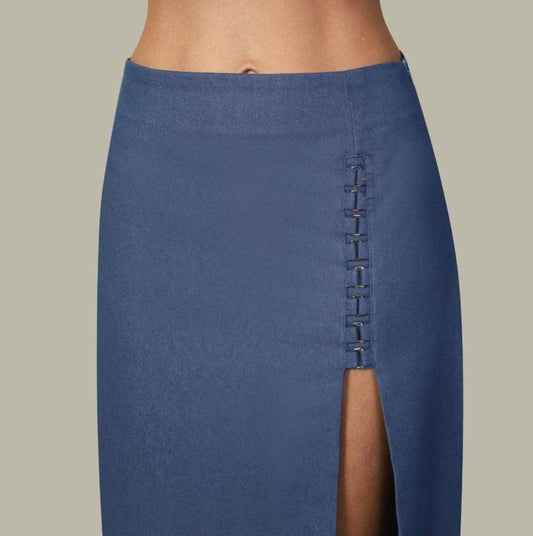 VERONICA BLUE SKIRT - mudafashions