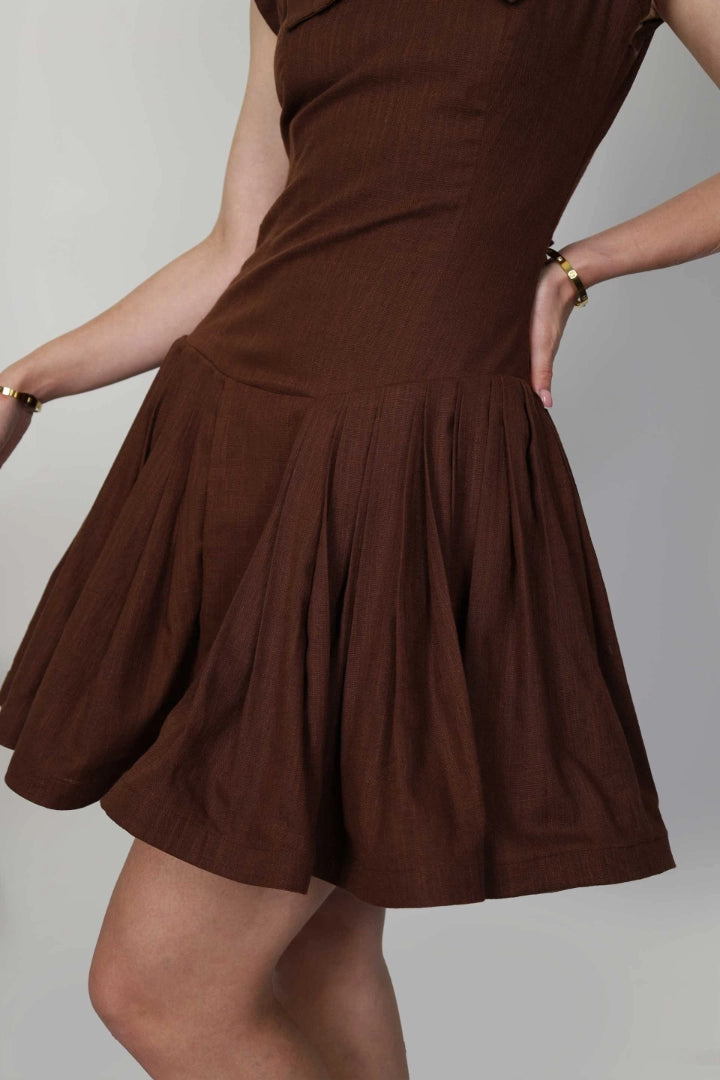 TIFFANY BROWN DRESS