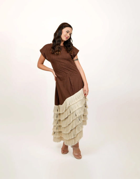 Clove brown Maxi dress