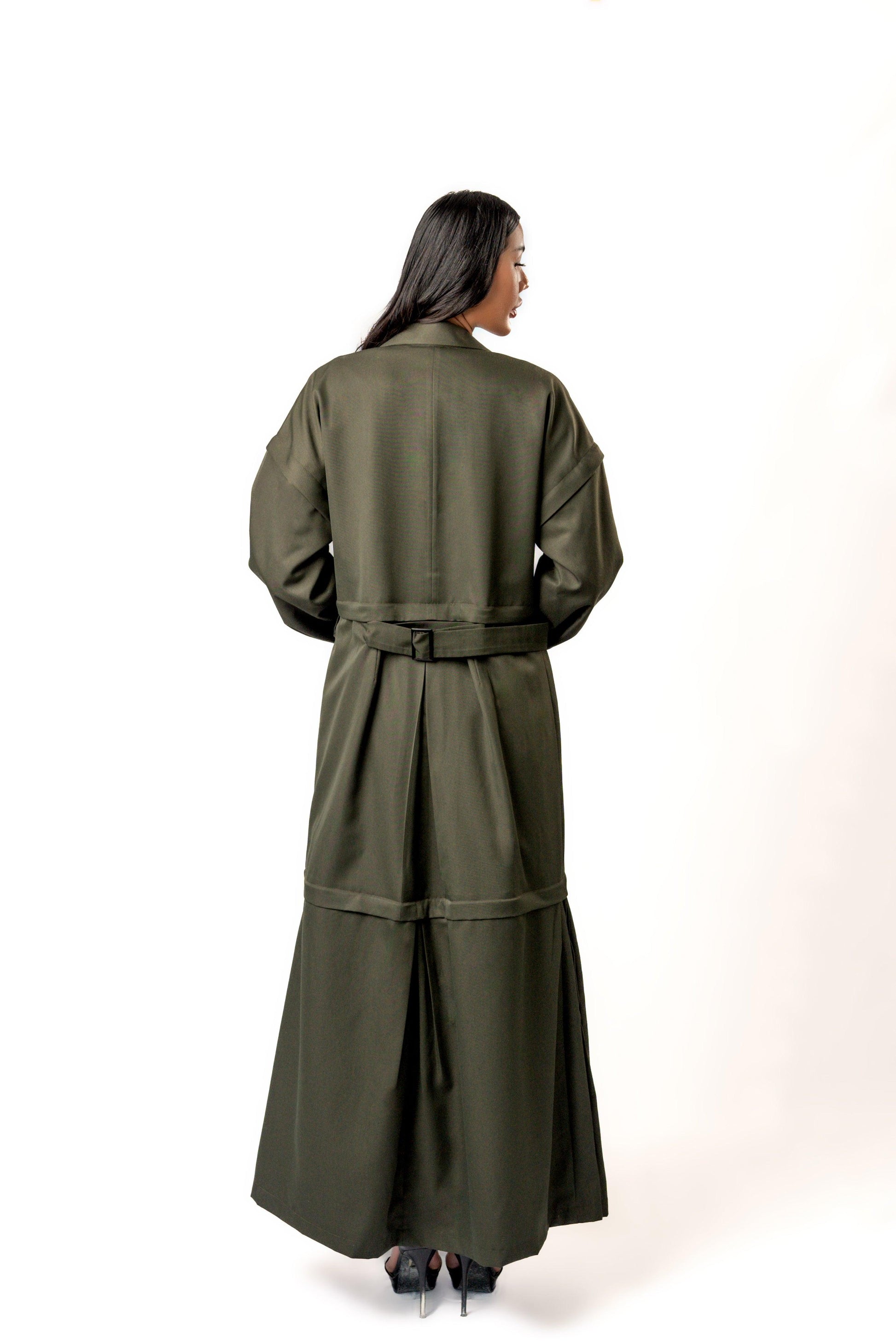 MATCHA TRENCH COAT - mudafashions