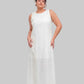 Pearl Linen Maxi Dress