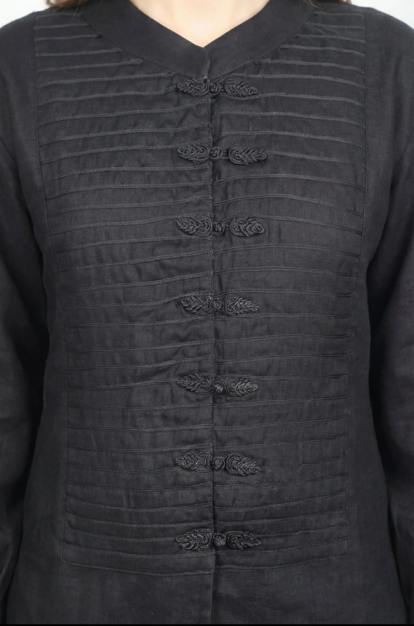 Inori Black Linen Co-Ord Set