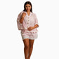 Luna Pink And White Stripe Shirt/Top