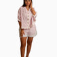 Luna Pink And White Stripe Shirt/Top