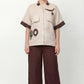 Emara Brown Linen Pant