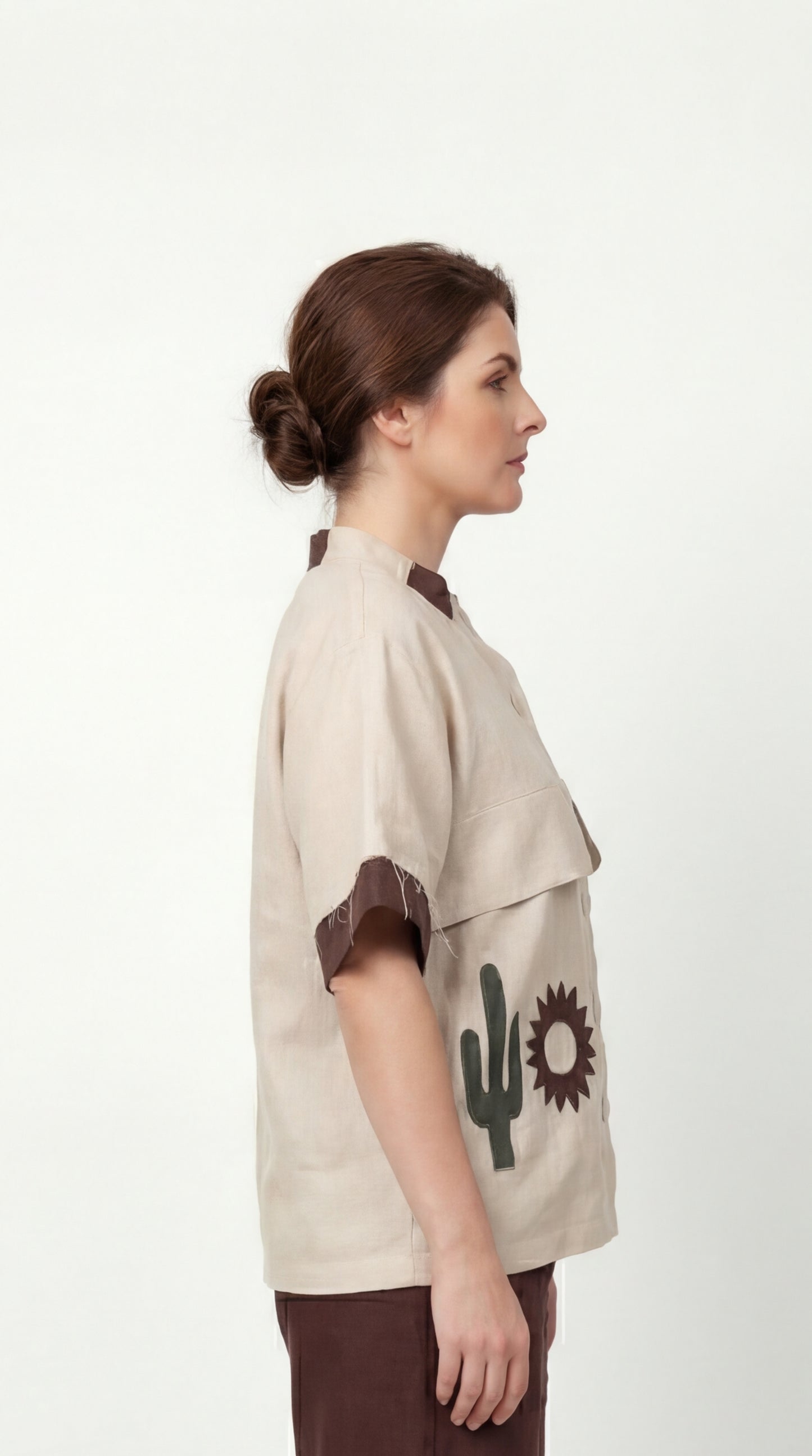 Barakah Beige Linen Shirt