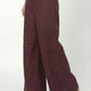 Emara Brown Linen Pant