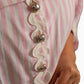 Luna Pink And White Stripe Shirt/Top